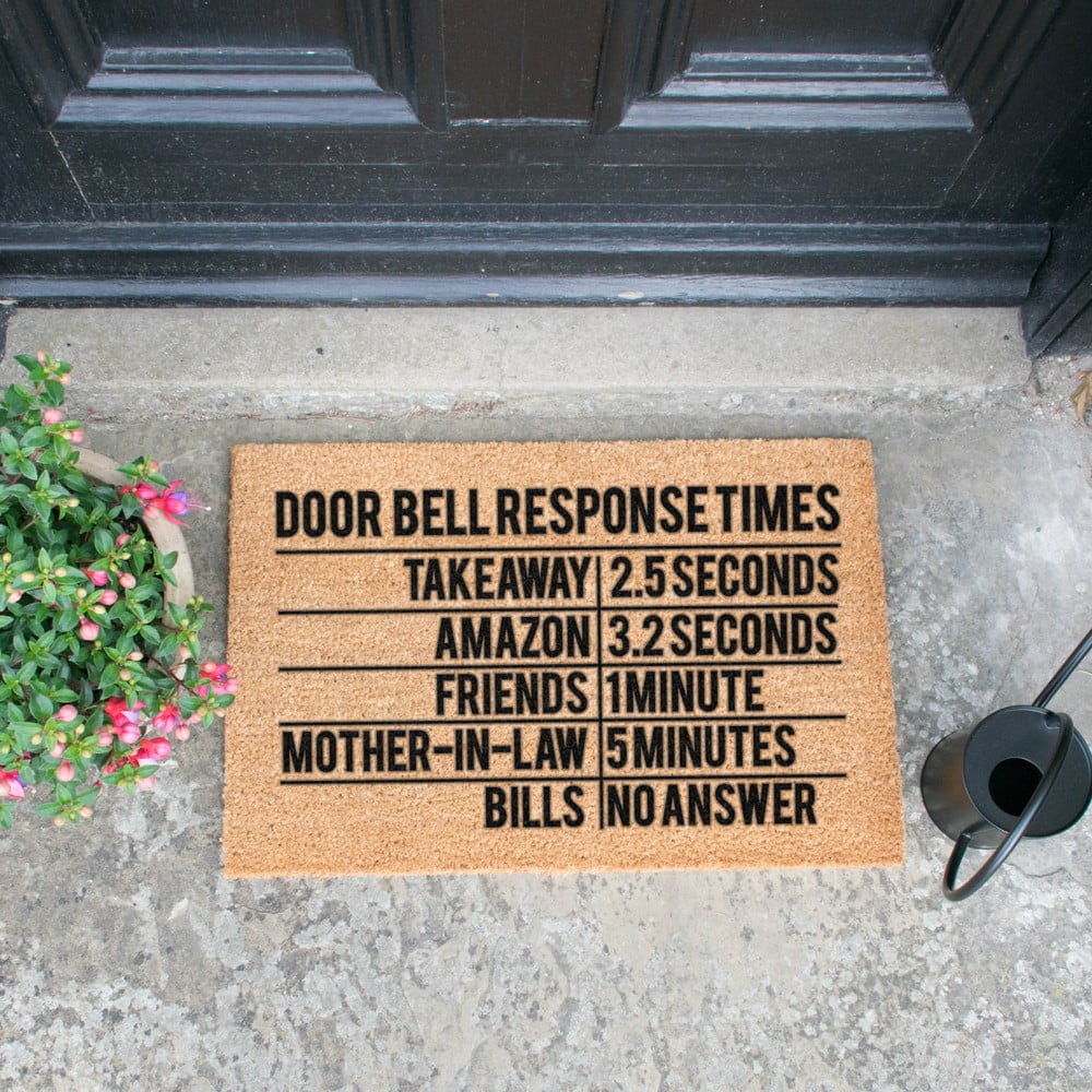 Obrázok Rohožka Artsy Doormats Door Bell Response Times, 40 × 60 cm