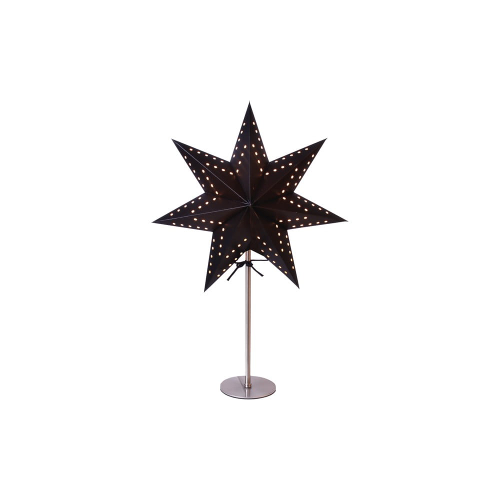 E-shop Čierna svetelná dekorácia Star Trading Bobo, výška 51 cm