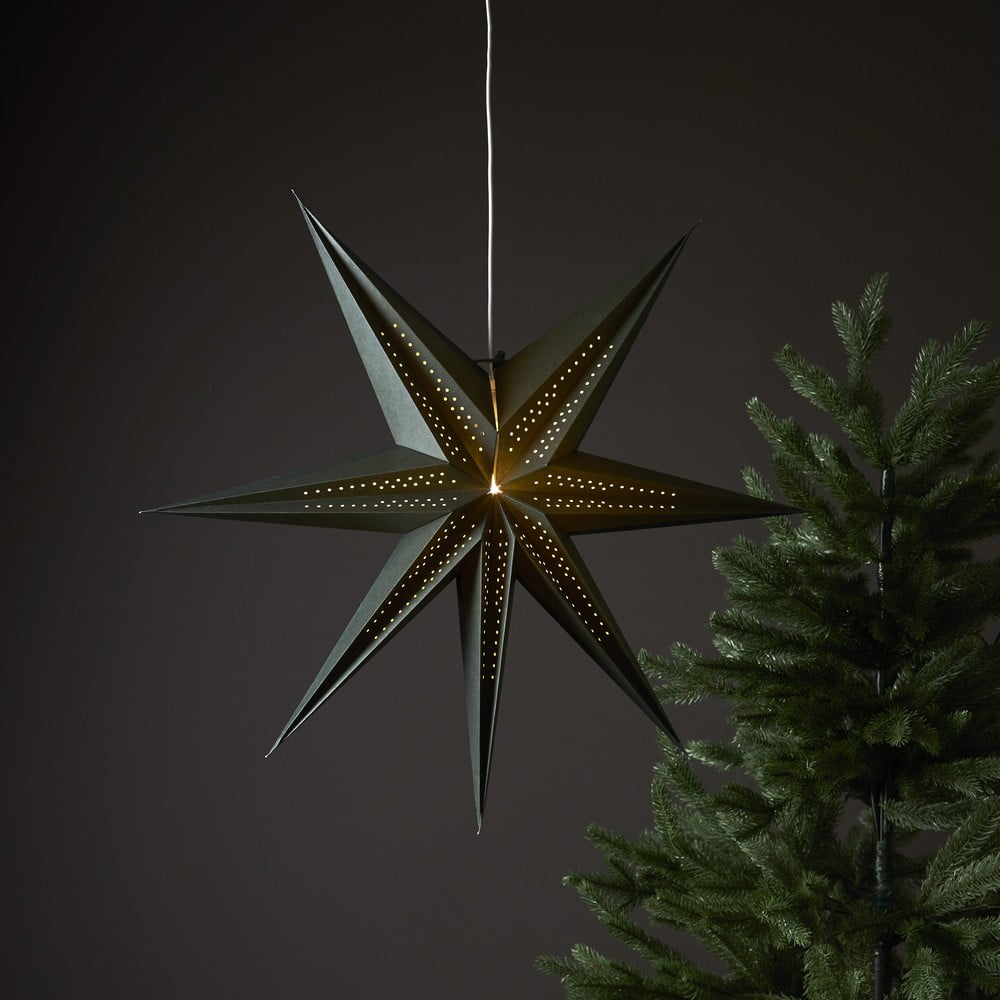E-shop Zelená vianočná svetelná dekorácia ø 60 cm Point - Star Trading