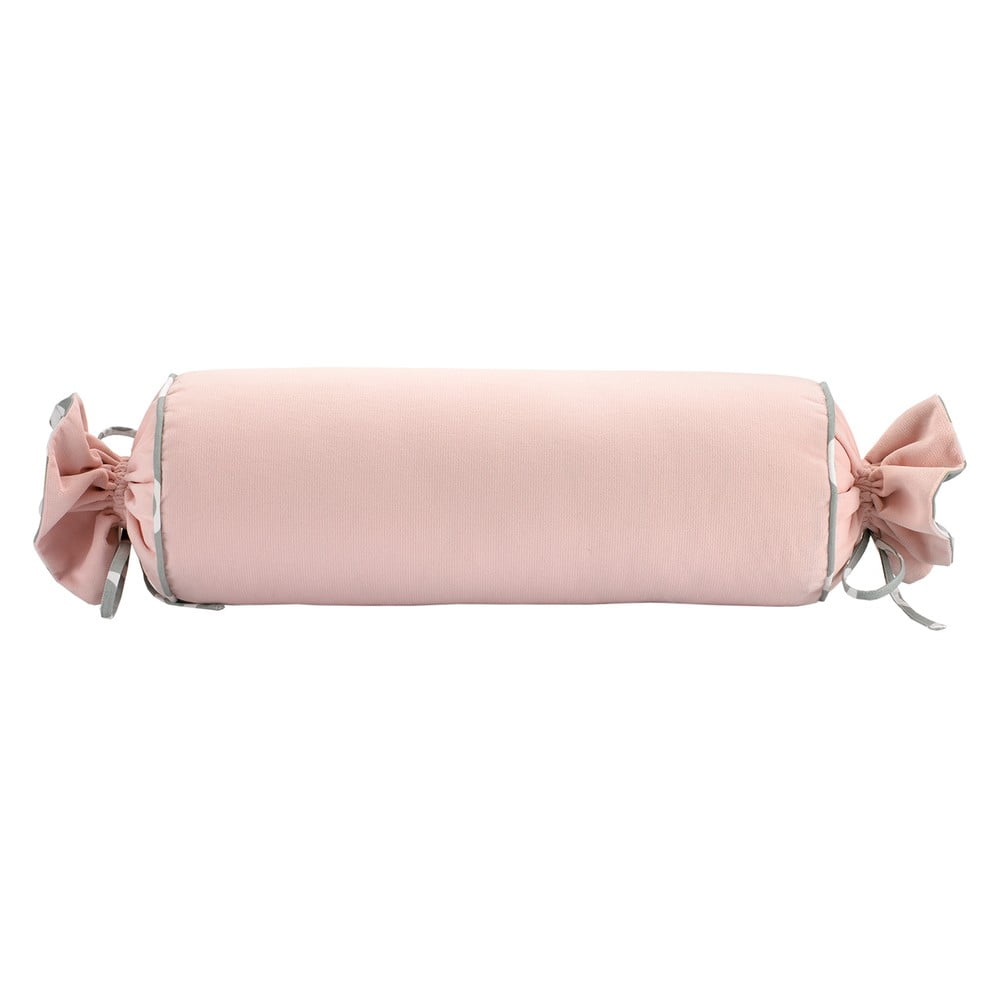 E-shop Ružová obliečka na vankúš WeLoveBeds Rose Quarz Candy, Ø 20 × 58 cm