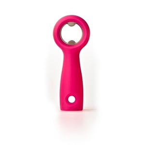 Ružový otvárač Qualy Bottle Opener, ružový