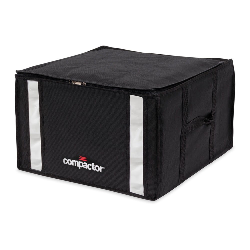 E-shop Čierny úložný box na oblečenie Compactor XXL Black Edition 3D Medium, 125 l