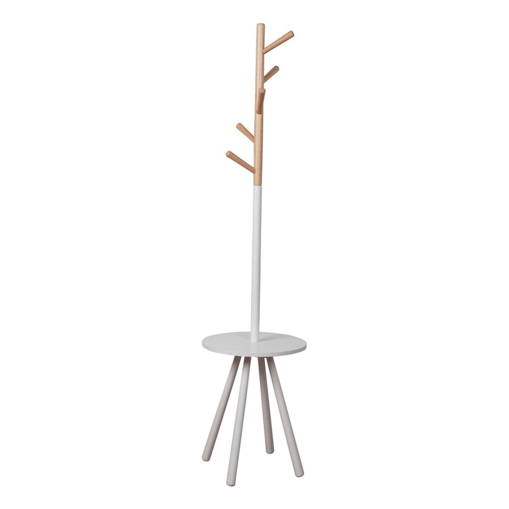 E-shop Biely vešiak s odkladacím priestorom Zuiver Table Tree