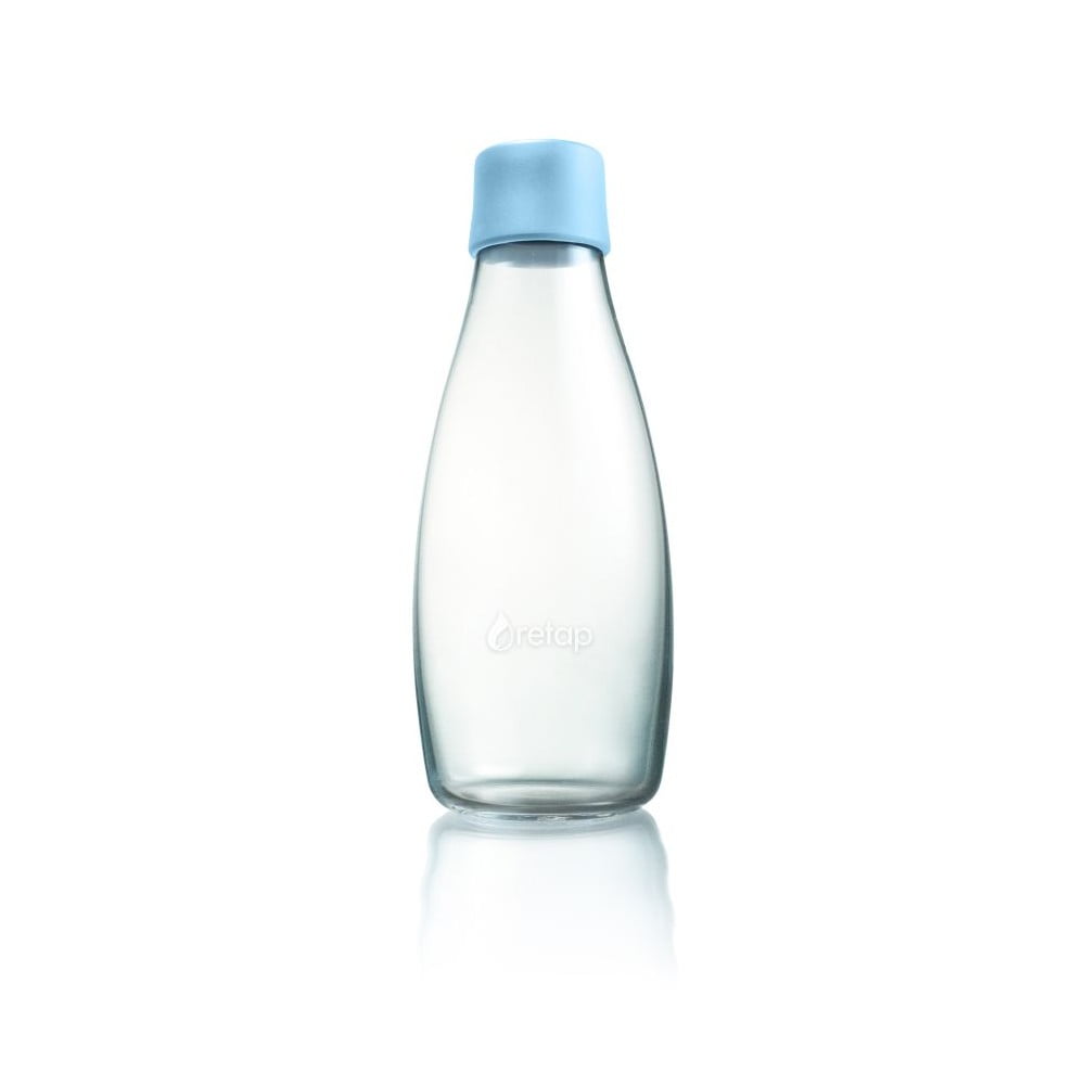 E-shop Pastelovomodrá sklenená fľaša ReTap s doživotnou zárukou, 500 ml