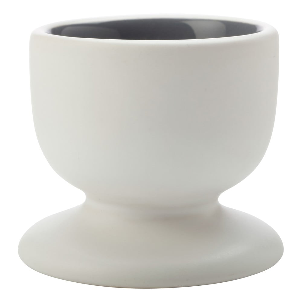 E-shop Antracitovo-biely porcelánový kalíšok na vajcia Maxwell & Williams Tint