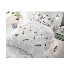 Bavlnené posteľné obliečky Sleeptime Birdy, 140 x 220 cm