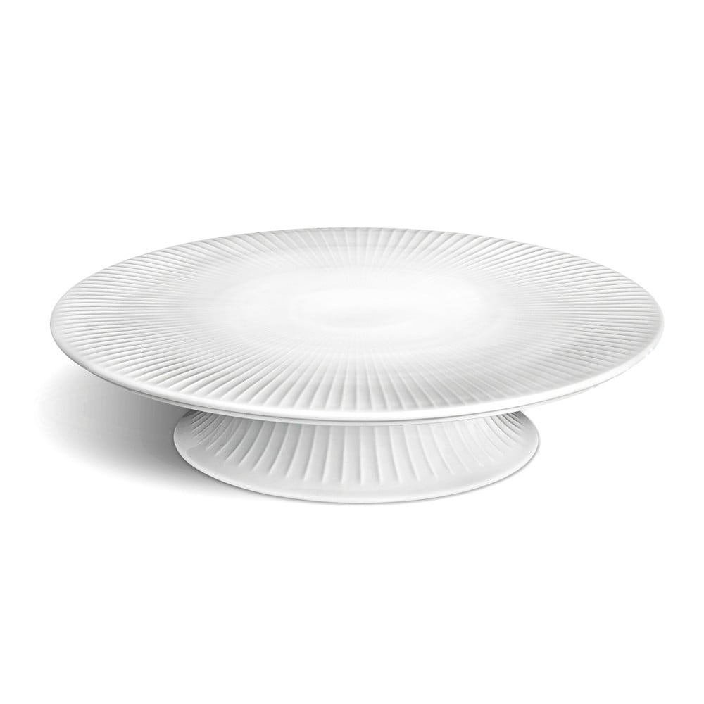Biely porcelánový podnos na tortu Kähler Design Hammershoi Cake Dish, ⌀ 30 cm
