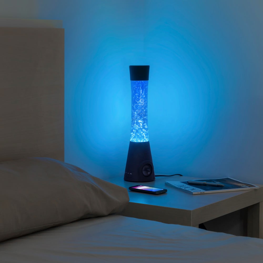 E-shop Stolová vodná lampa s reproduktorom InnovaGoods Flow Glitter Lamp