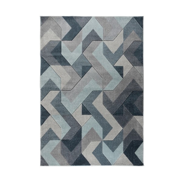Modro-sivý koberec Flair Rugs Aurora, 120 x 170 cm