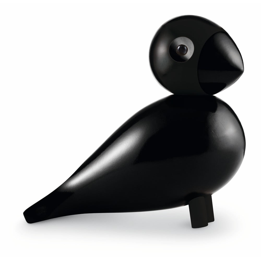 E-shop Čierna soška z masívneho bukového dreva Kay Bojesen Denmark Songbird Ravn