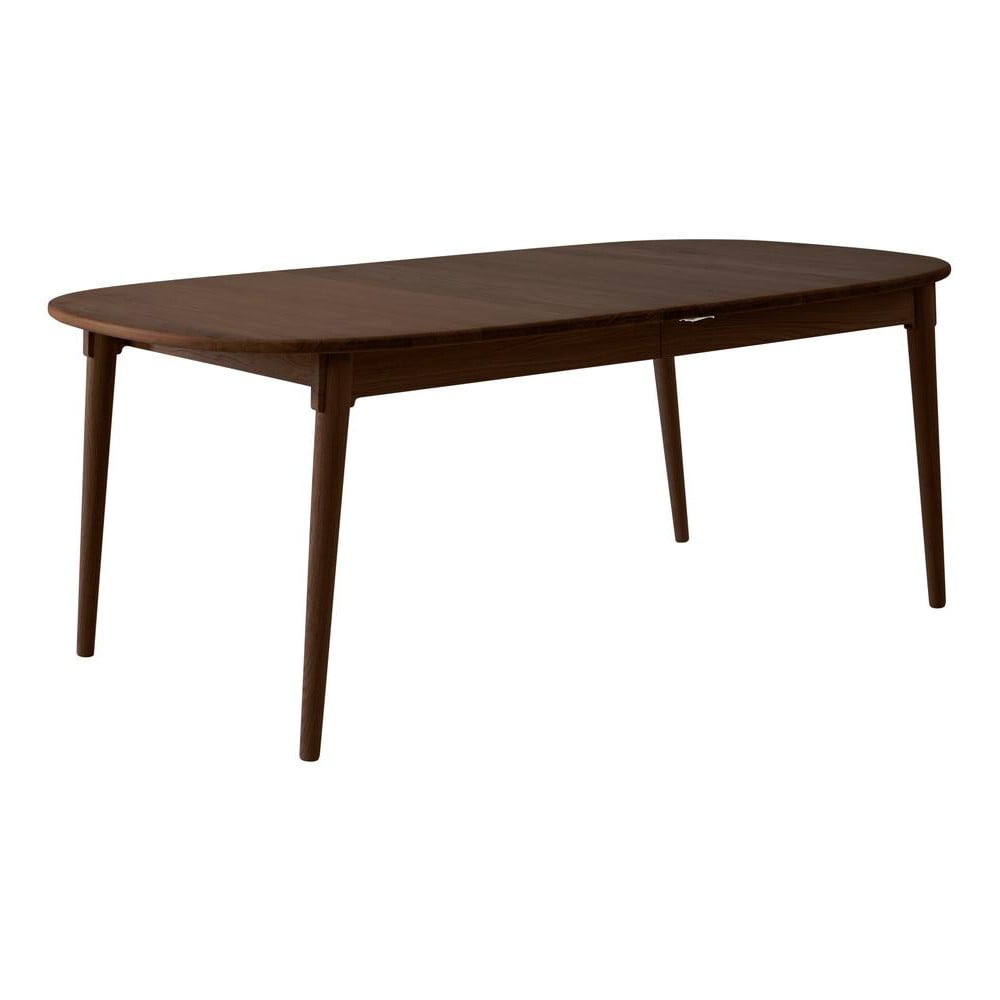 Hnedý rozkladací jedálenský stôl z dubového dreva 106x184 cm Miro – Hammel Furniture