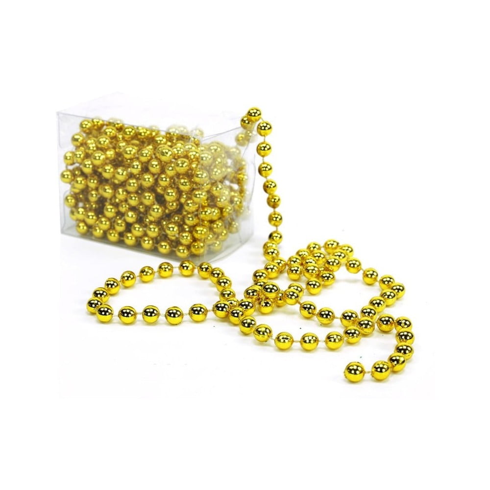 E-shop Dekoratívna reťaz v zlatej farbe Unimasa Balls, dĺžka 5 m