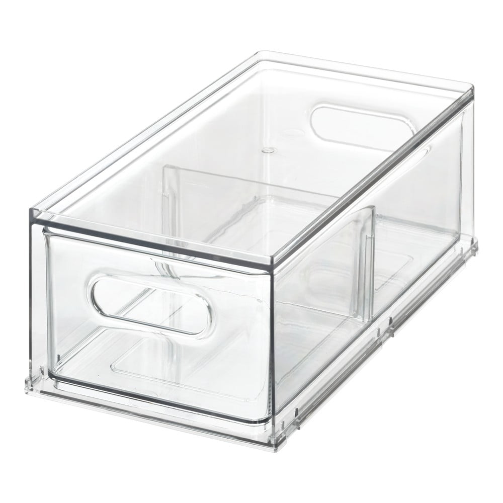 Transparentný úložný box do chladničky iDesign The Home Edit, 31,8 x 17,8 cm