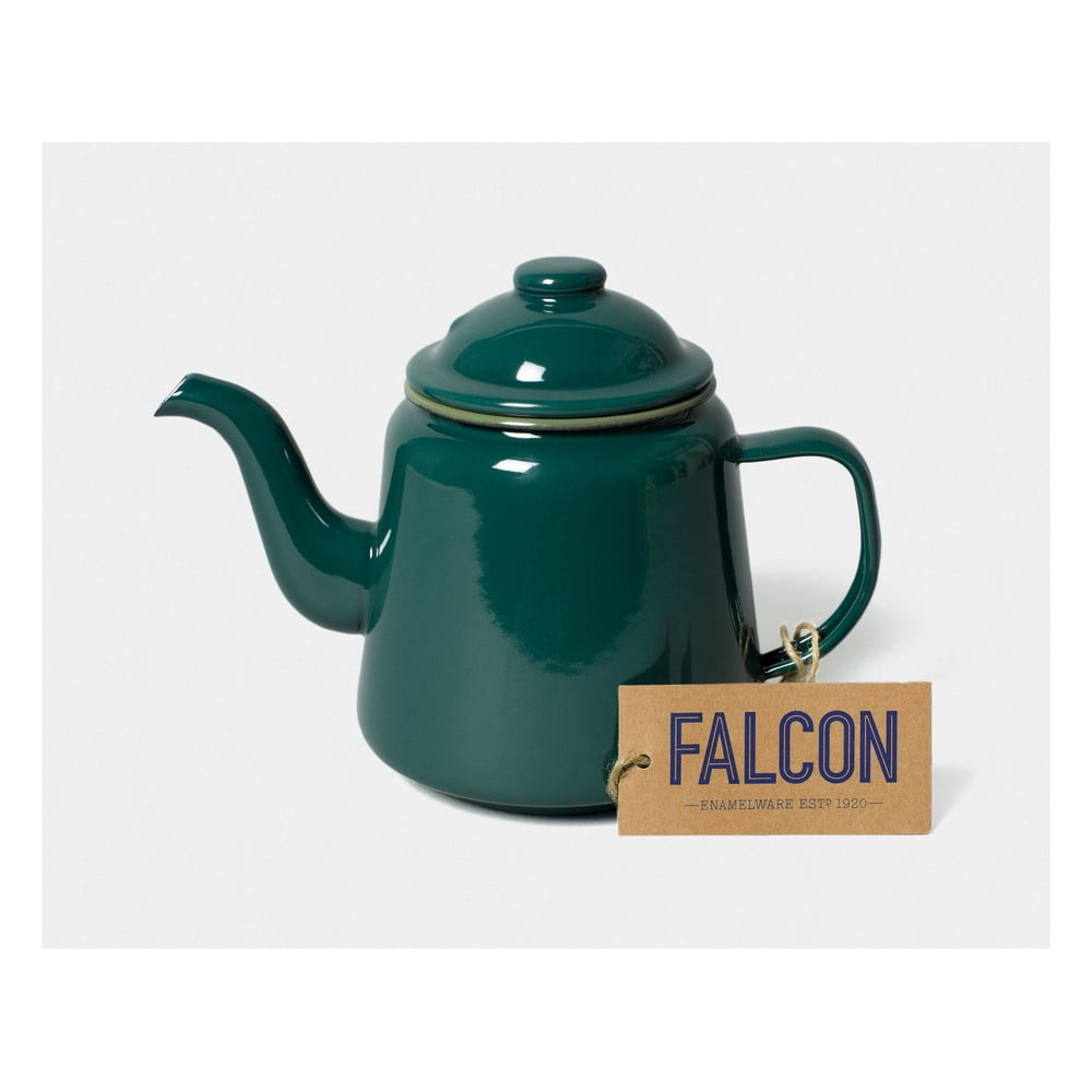 Zelená smaltovaná čajová kanvička Falcon Enamelware, 1 l