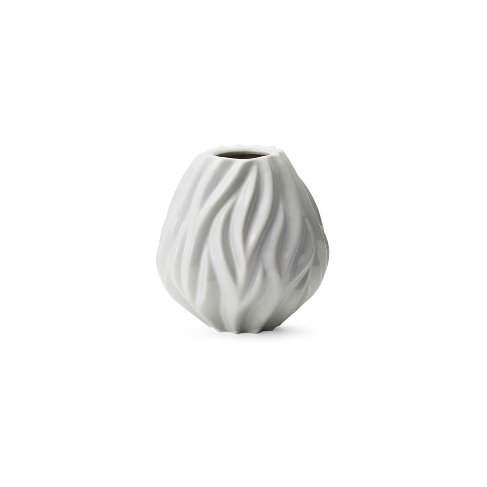 E-shop Biela porcelánová váza Morsø Flame, výška 15 cm