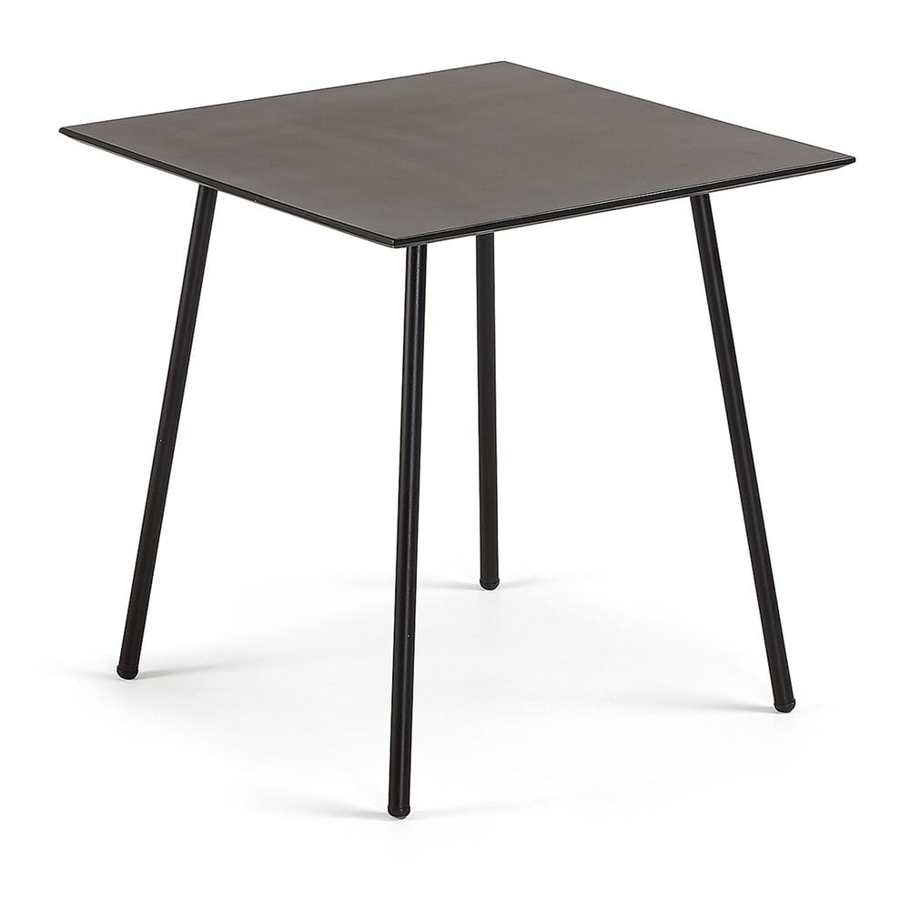 E-shop Čierny stôl Kave Home Ulrich, 75 x 75 cm