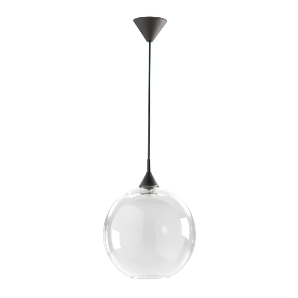 E-shop Biele závesné svietidlo z recyklovaného skla Surdic, Ø 33 cm