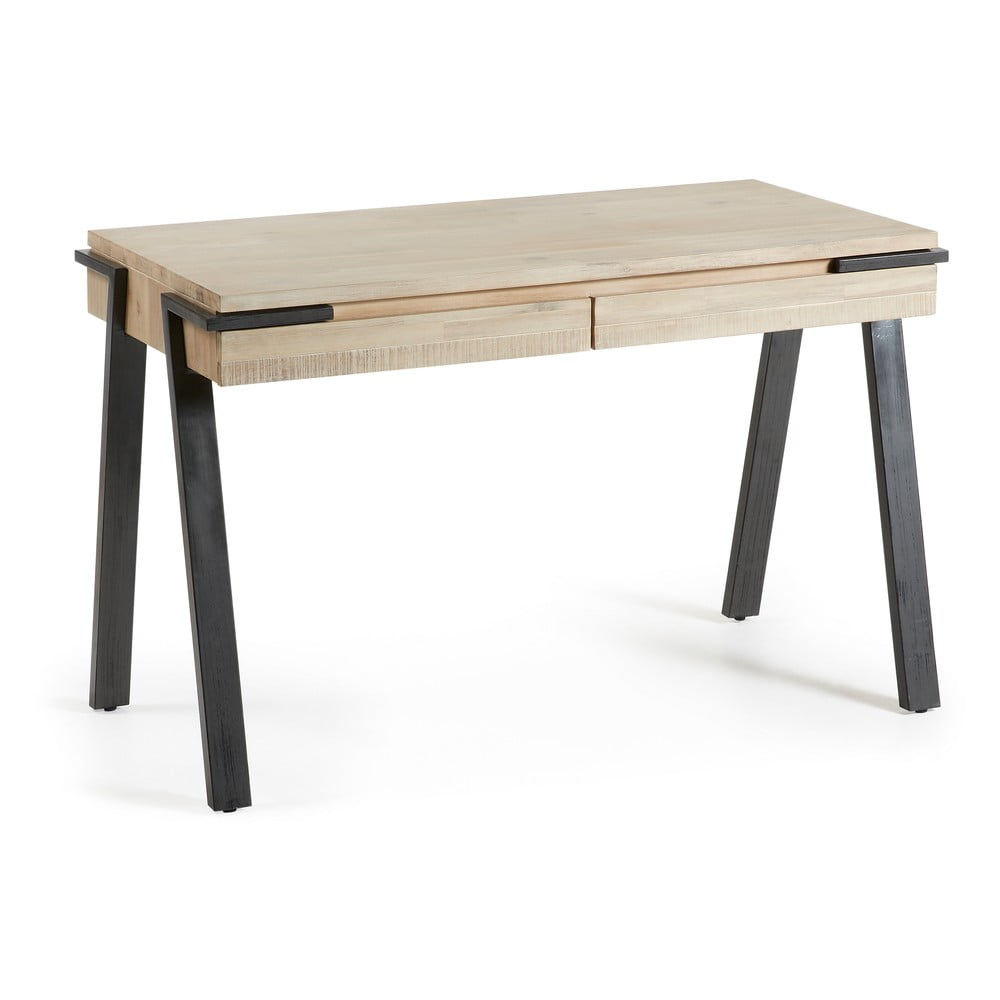 E-shop Písací stôl s doskou z akáciového dreva Kave Home Disset
