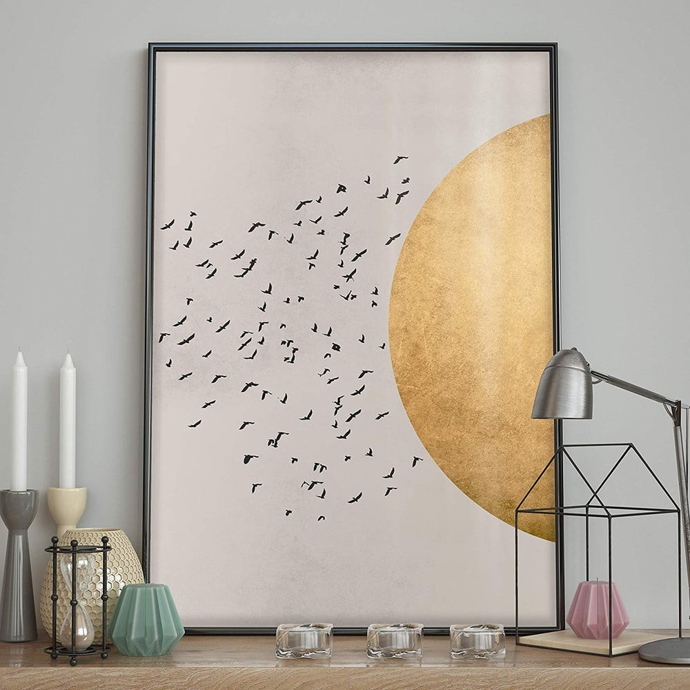 Obrázok Nástenný obraz BIRDS/silhoutte, 70 x 100 cm