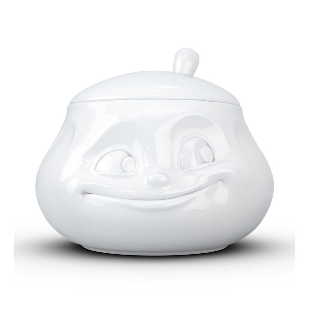 E-shop Biela usmievavá cukornička z porcelánu 58products
