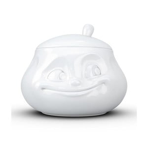 Biela usmievavá cukornička z porcelánu 58products