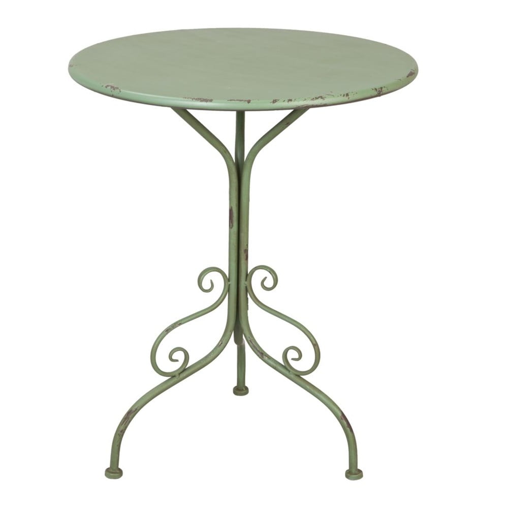 Kovový stolík Provence Table, 74x60 cm