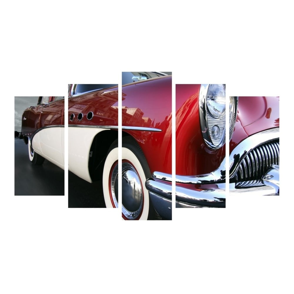 E-shop Viacdielny obraz 3D Art Retro Vintage Car, 102 × 60 cm