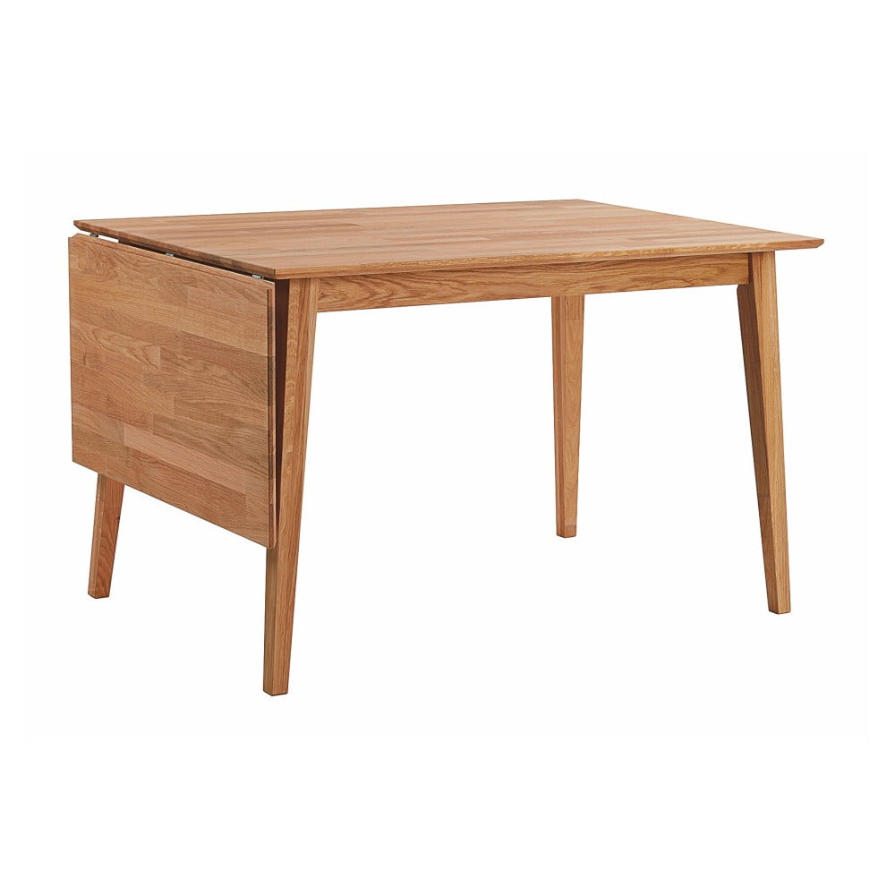 Prírodný sklápací dubový jedálenský stôl Rowico Mimi, 120 x 80 cm