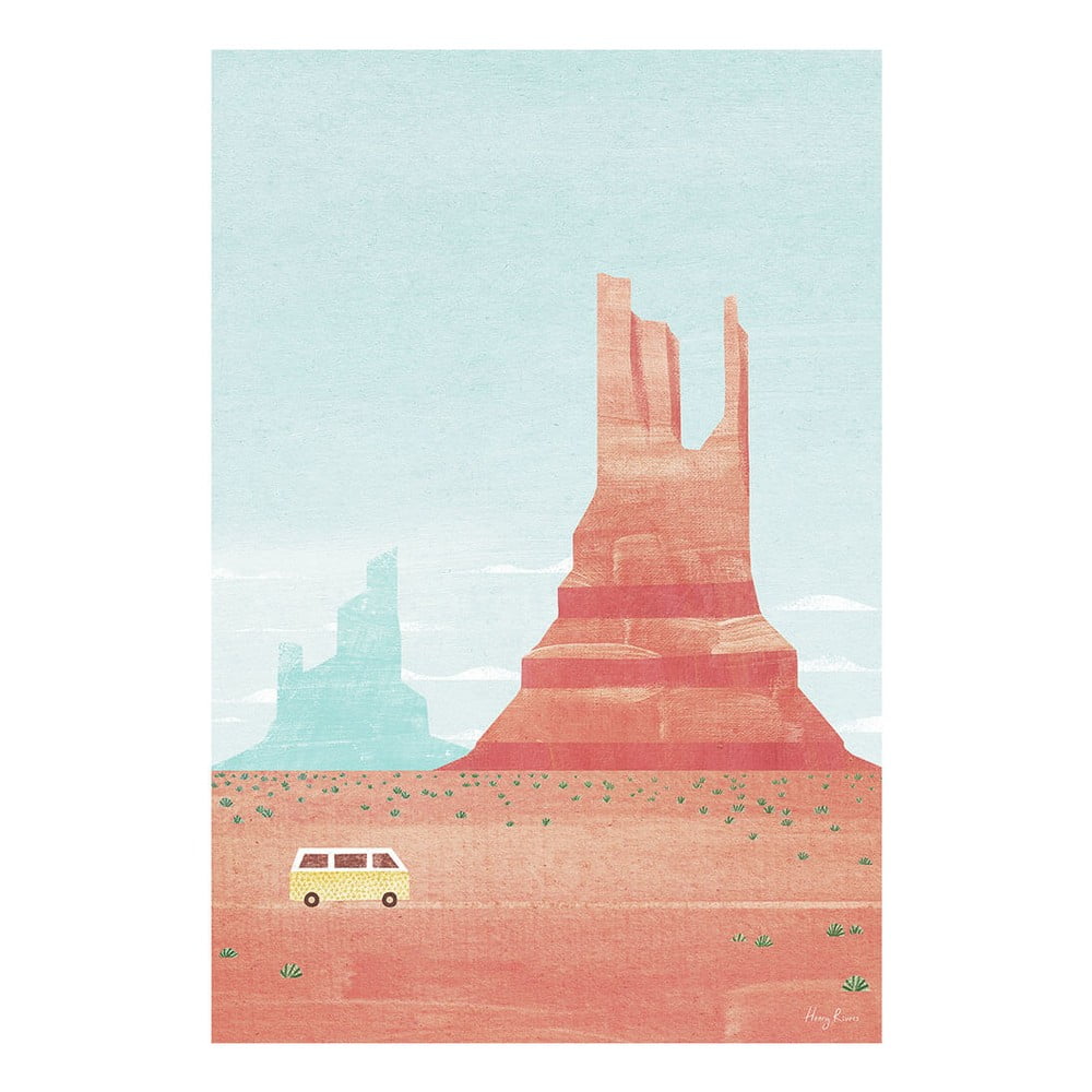 E-shop Plagát 30x40 cm Monument Valley - Travelposter