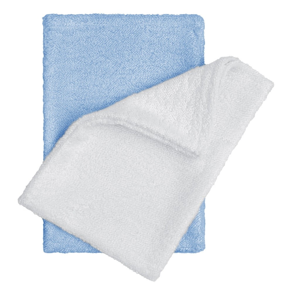 E-shop Súprava 2 bambusových detských uteráčikov v bielej a modrej farbe T-TOMI