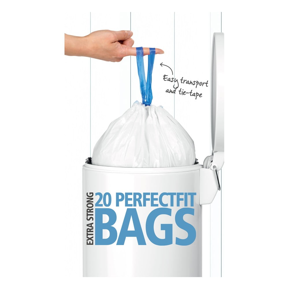 Obrázok Sada 20 odpadkových vriec do koša Brabantia PerfectFit, 20 l