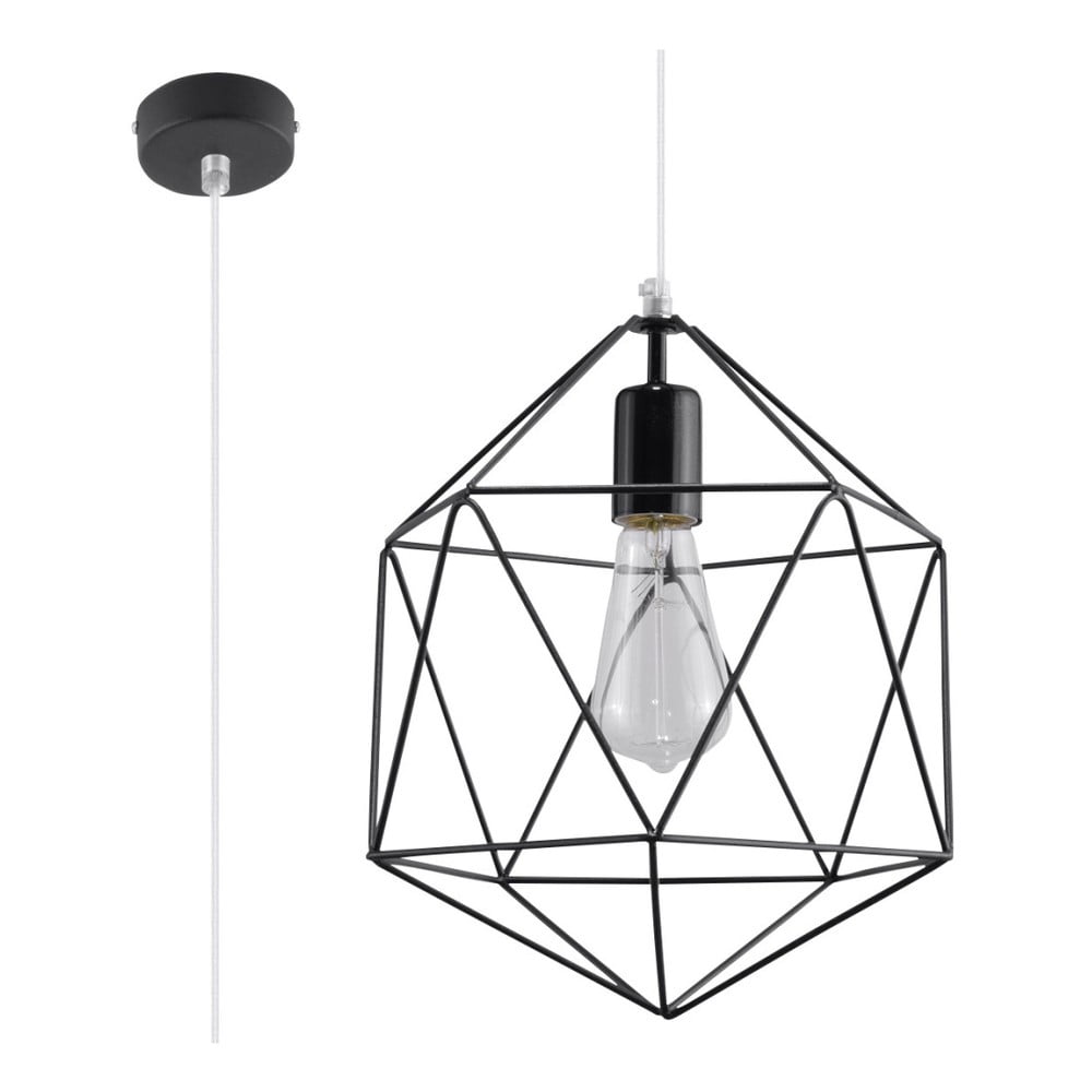 E-shop Čierne stropné svietidlo Nice Lamps Donato