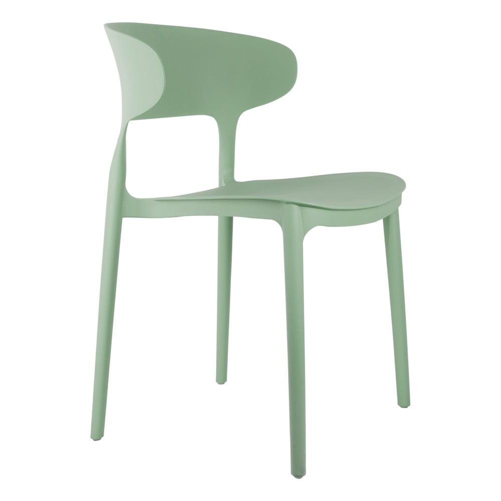 Svetlozelené plastové jedálenské stoličky v súprave 4 ks Fain – Leitmotiv