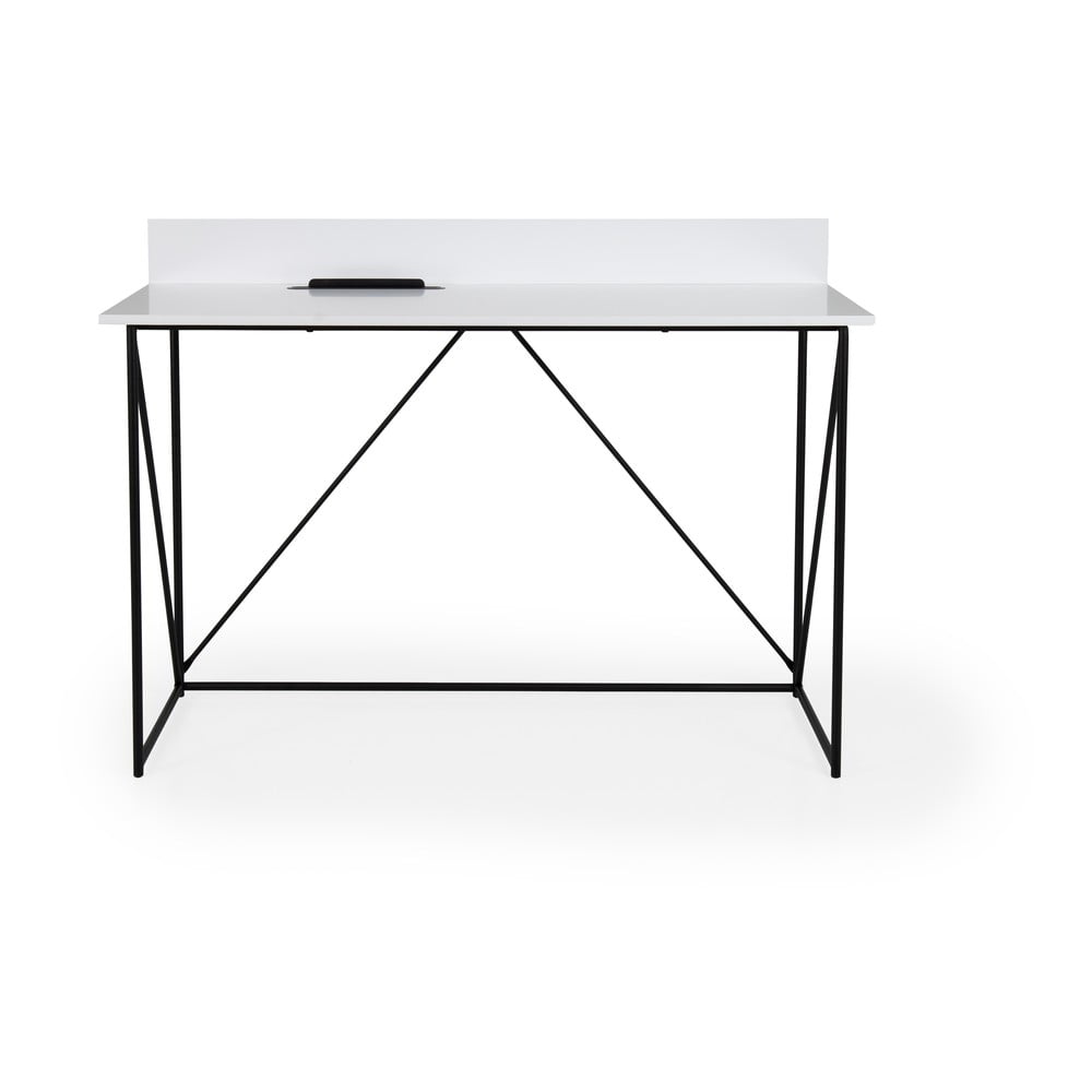 E-shop Biely pracovný stôl Tenzo Tell, 120 x 48 cm