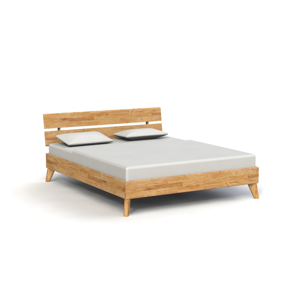 E-shop Dvojlôžková posteľ z dubového dreva 180x200 cm Greg 2 - The Beds