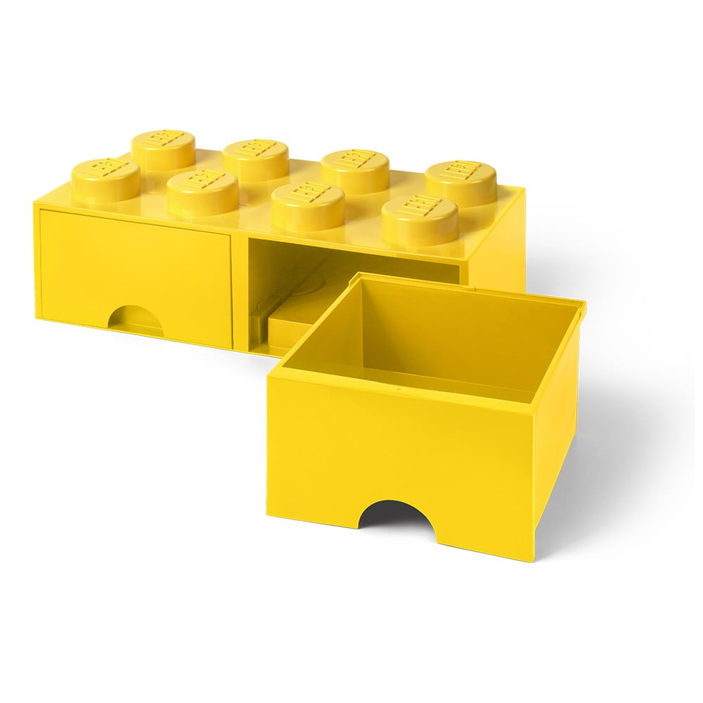 Obrázok LEGO úložný box 8 s šuplíky - žlutá (5711938029524)