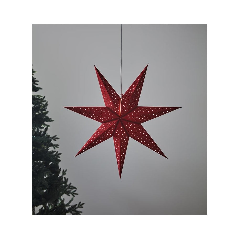 E-shop Červená svetelná dekorácia Markslöjd Clara, výška 75 cm
