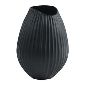Čierna váza Fuhrhome Oslo, Ø 15 cm
