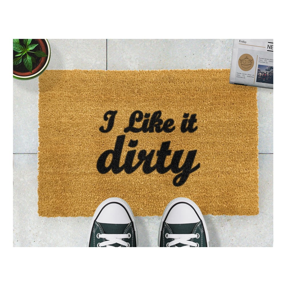 E-shop Rohožka z prírodného kokosového vlákna Artsy Doormats I Like It Dirty, 40 x 60 cm