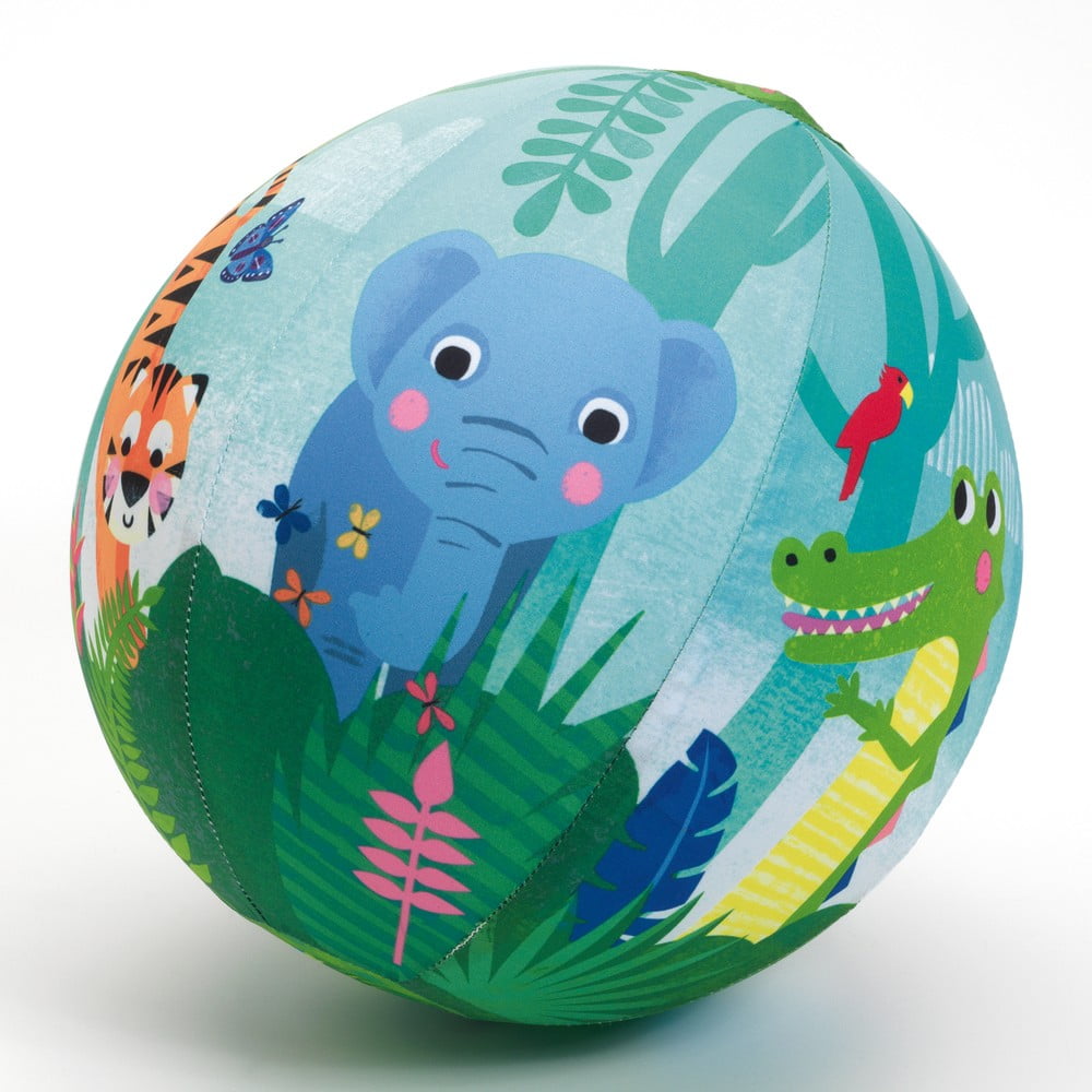 E-shop Detský set 4 nafukovacích balónikov a látkového poťahu Djeco Jungle