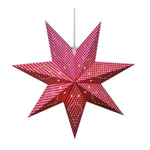 Svietiaca hviezda Gulli Red, 60 cm