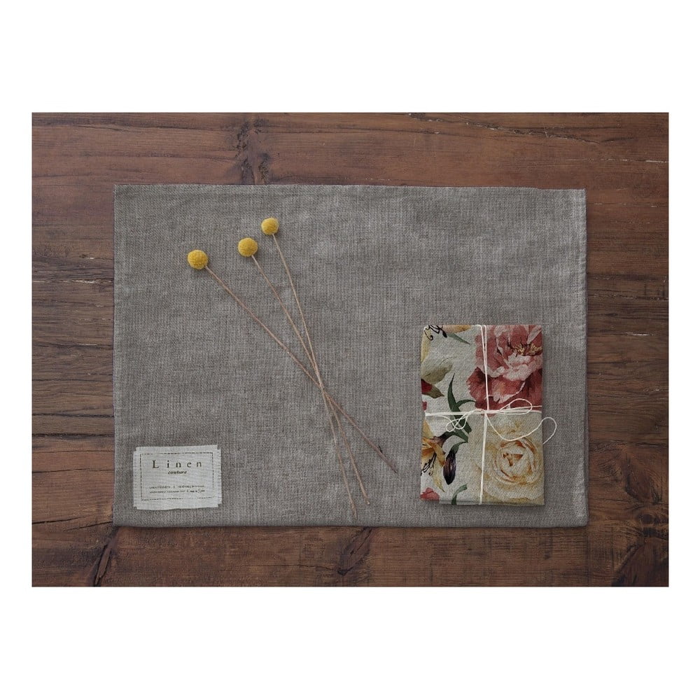 Obrázok Sada 4 ks látkových obrúskov Linen Roses, šírka 40 cm