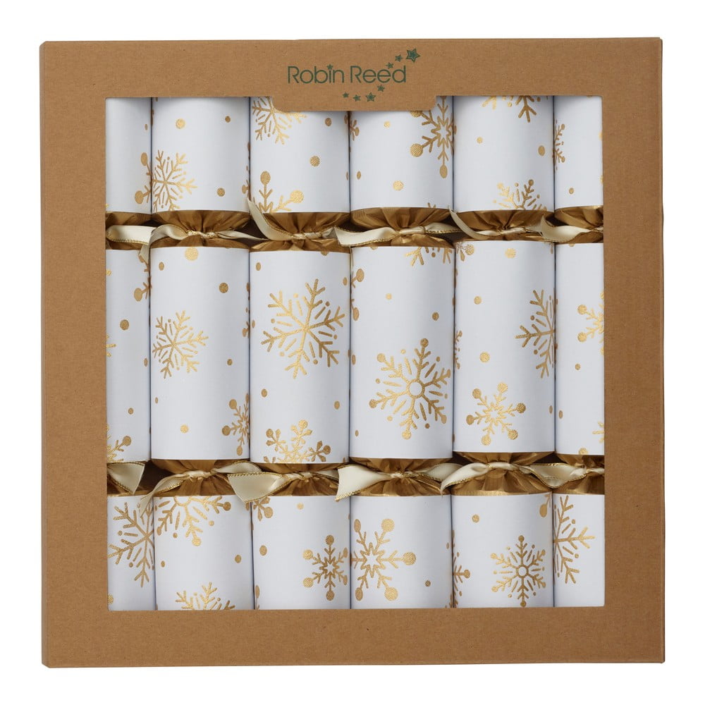 E-shop Vianočné crackery v súprave 6 ks Snowflakes - Robin Reed