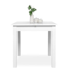 Biely rozkladací jedálenský stôl Intertrade Coburg, 80 x 80 cm