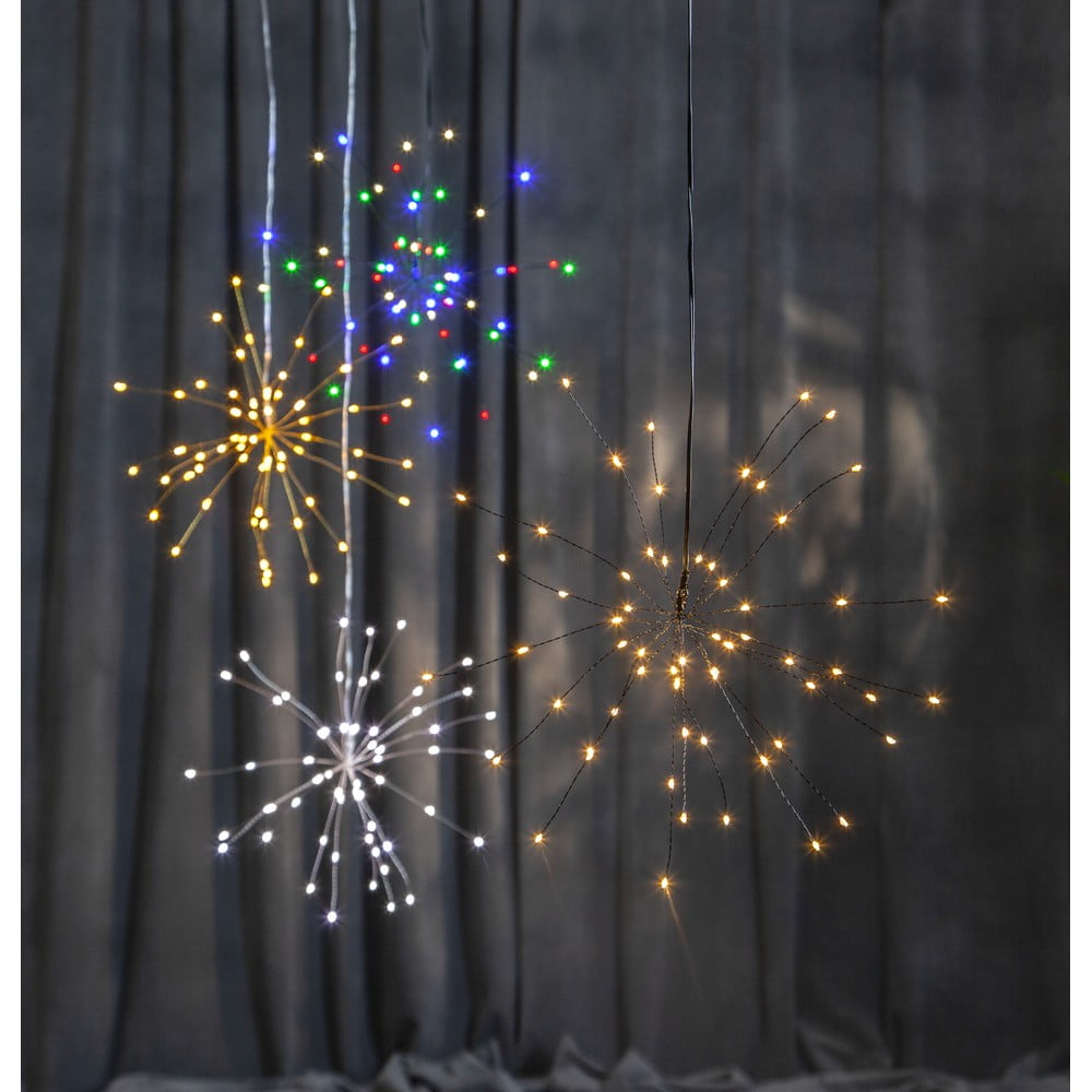 E-shop Závesná svietiaca LED dekorácia Star Trading Hanging Firework Dark Rainbow, ø 26 cm