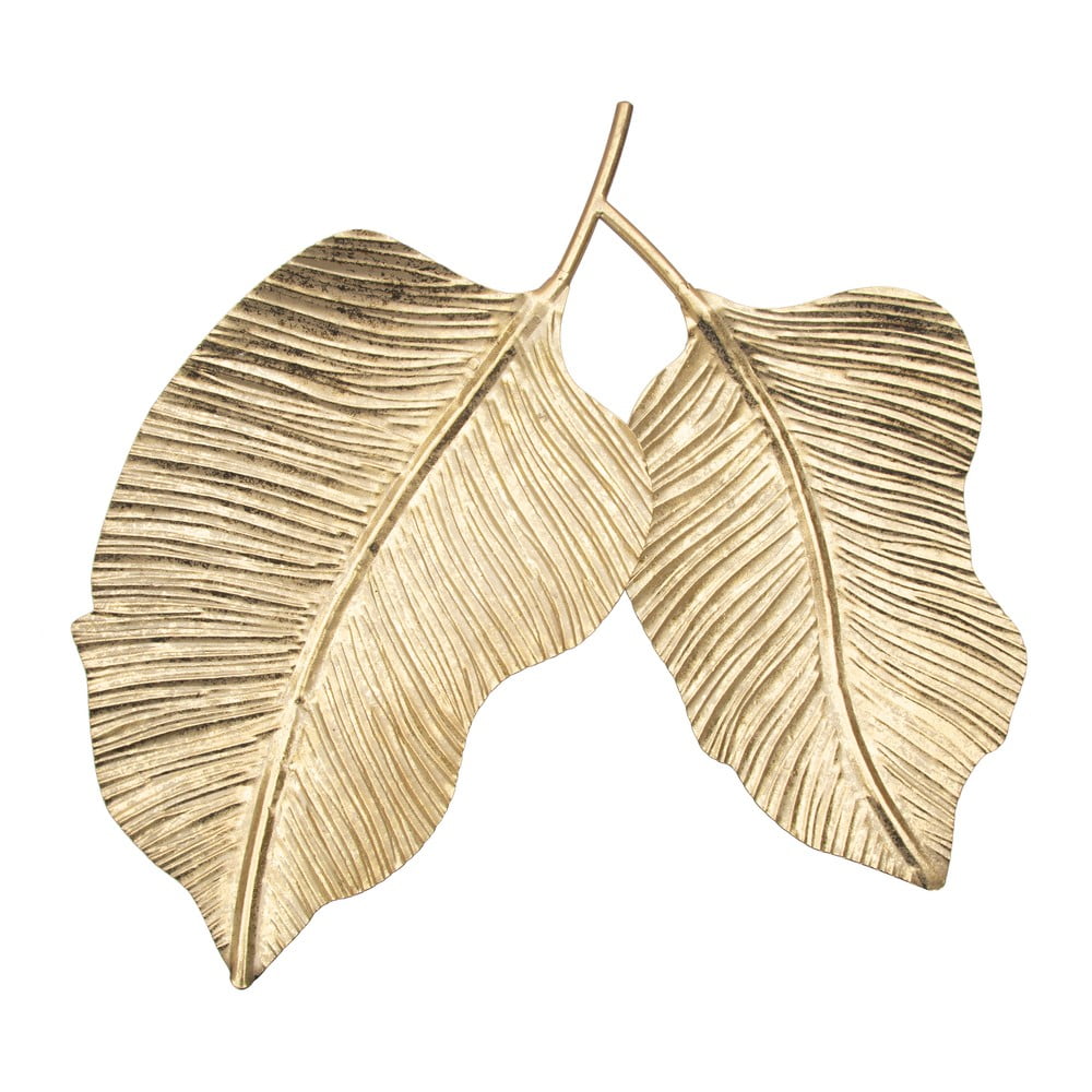E-shop Kovová dekoratívna tácka Double Leaf - Mauro Ferretti