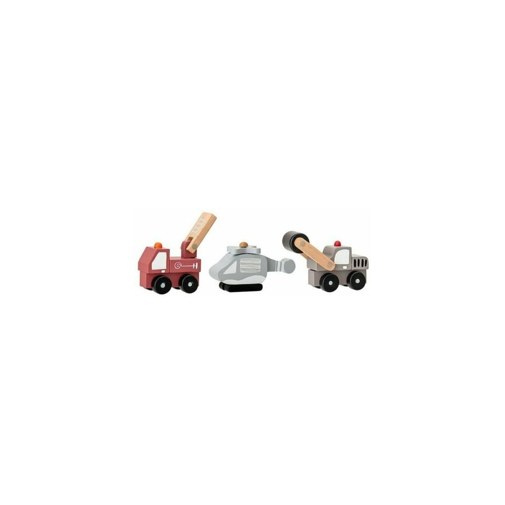 Obrázok Bloomingville Drevené hračky Toy Car set 3 kusov