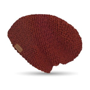 Vínovočervená ručne háčkovaná čiapka DOKE Marsala