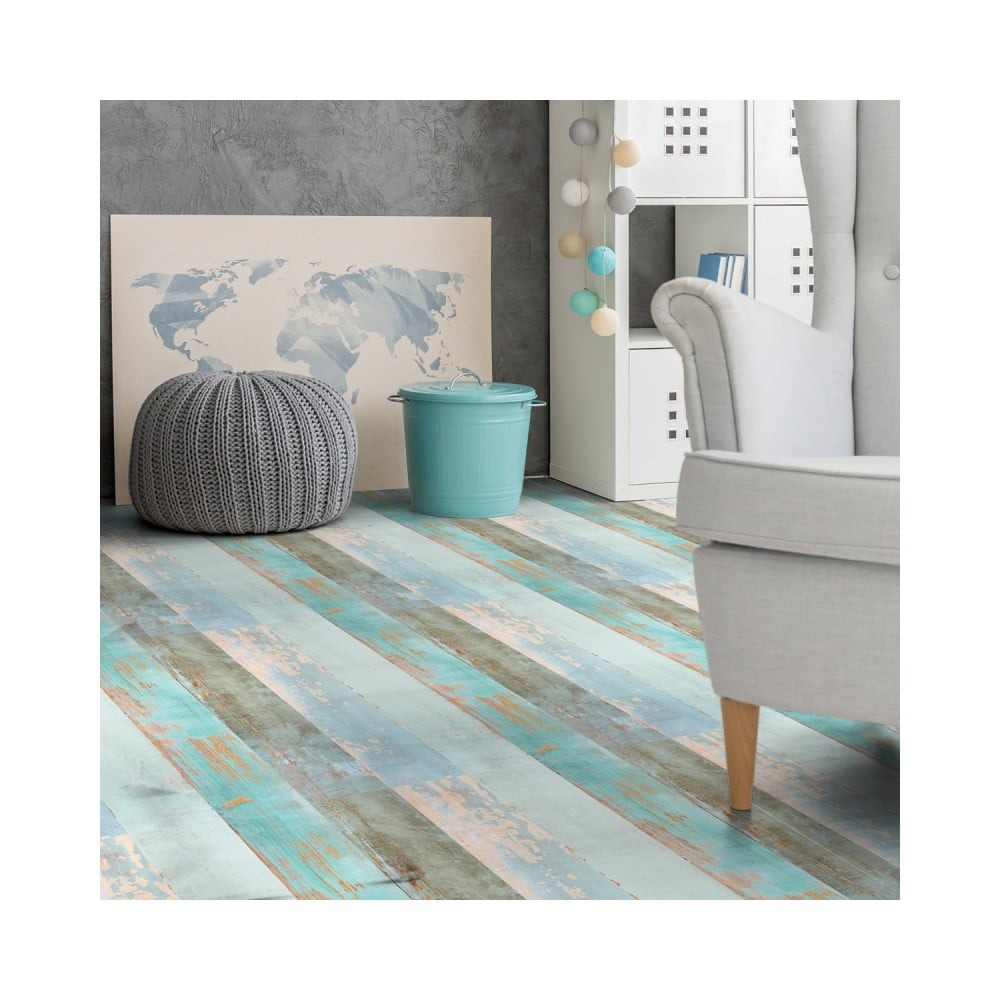 Obrázok Samolepka na podlahu Ambiance Floor Sticker Parquet Floor Cote dOpale, 90 × 60 cm