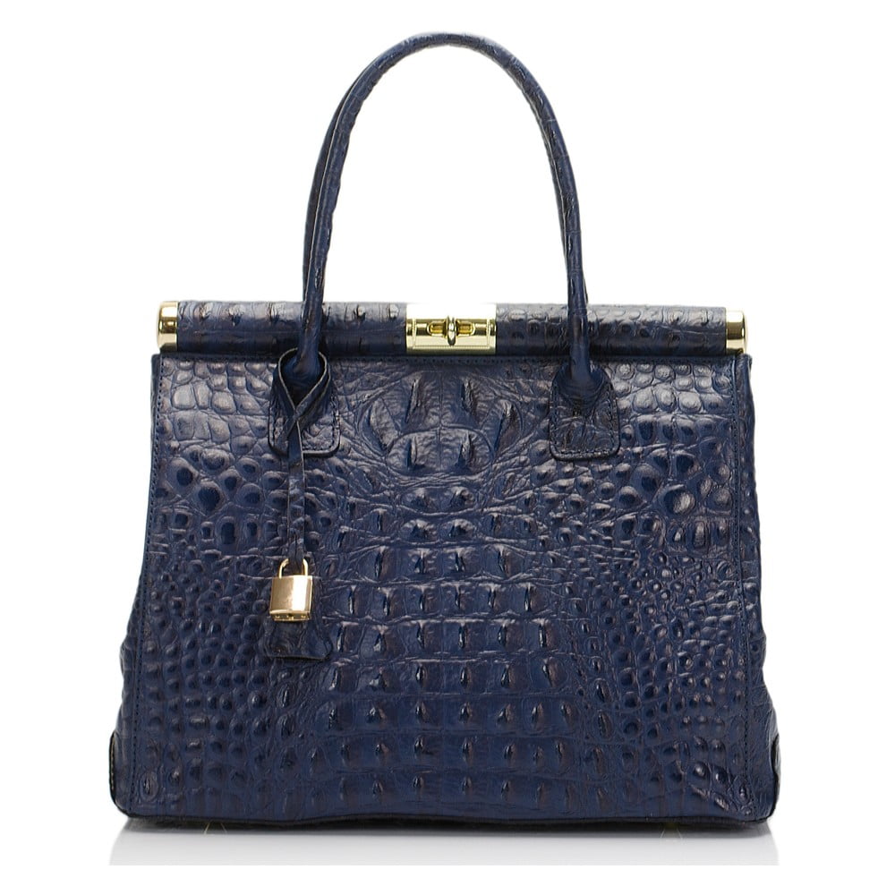 E-shop Modrá kožená kabelka Lisa Minardi Lantha